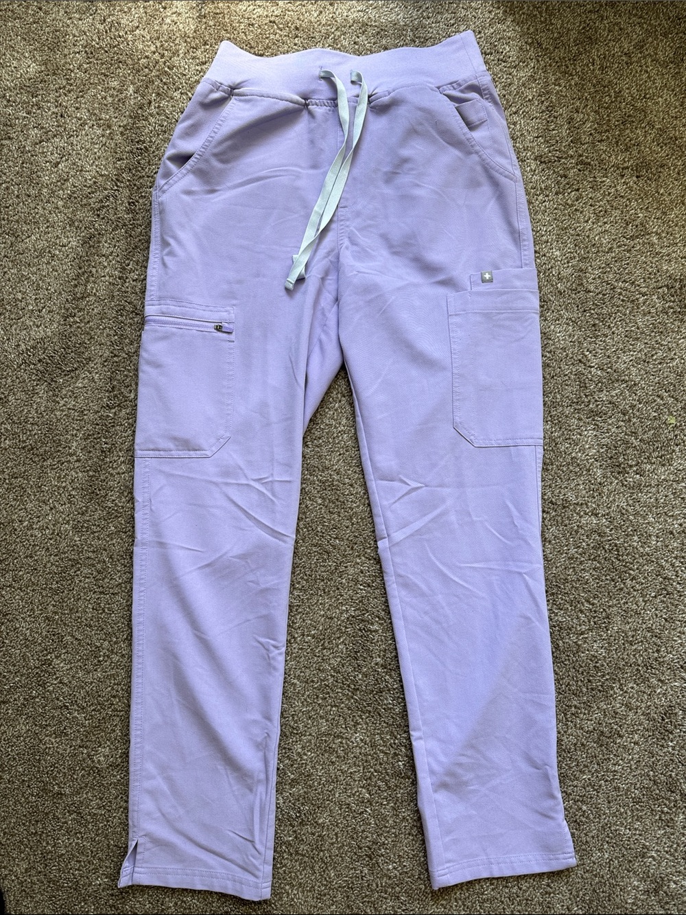 FIGS S Lavender Dew Straight Leg Pants